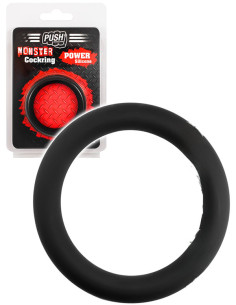 Inel penis sectiune rotunda semi elastic silicon - Power Silicone Cockring - Push