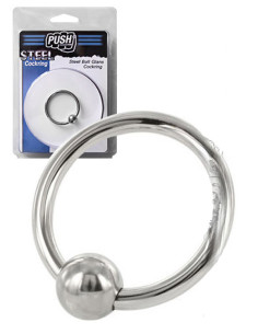 Inel cu bila gland inox CBT - Steel Ball Glans Cockring - Push