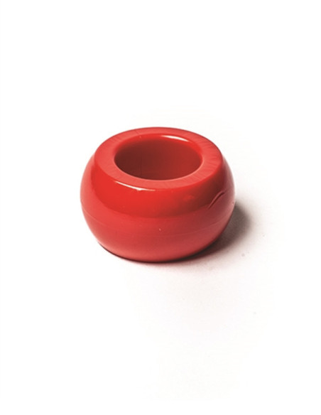 Inel penis elastic silicon TPR rosu - Tight Fluffer Red - MisterB