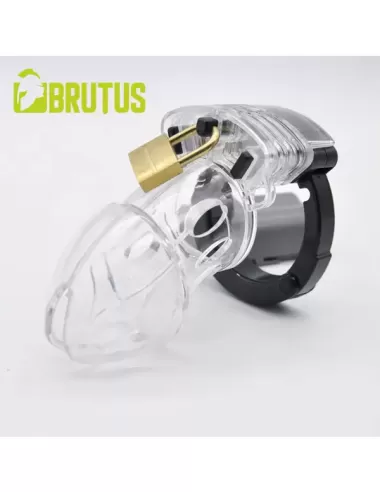 Cusca de castitate policarbonat - Alpha Chastity Cage Clear - Brutus