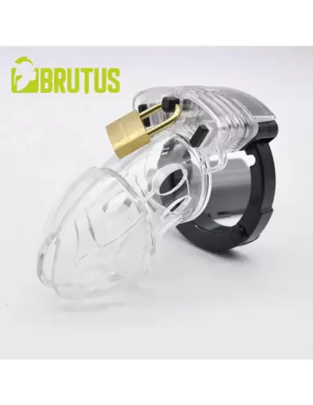 Cusca de castitate policarbonat - Alpha Chastity Cage Clear - Brutus