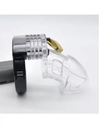 Cusca de castitate policarbonat - Alpha Chastity Cage Clear - Brutus