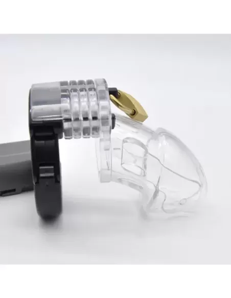 Cusca de castitate policarbonat - Alpha Chastity Cage Clear - Brutus