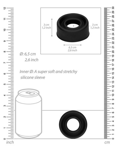 Garnitura silicon pompe marire penis - Silicone Pump Sleeve Medium - Shots