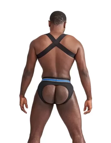 Club Harness X-Back Striped Blue
