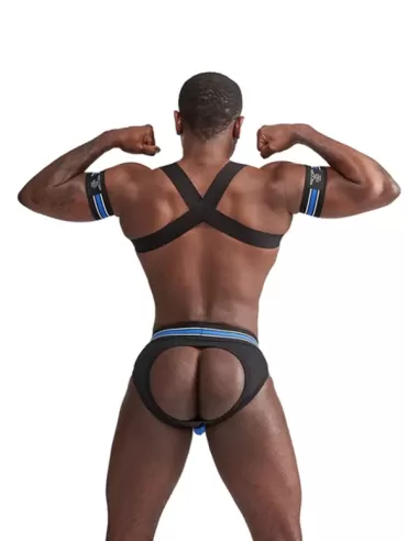 Club Harness X-Back Striped Blue