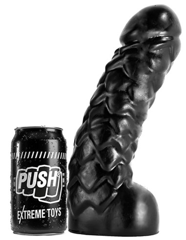 Dildo vinil 23.5 x 6.4 cm cu striatii stimulare - Extreme Dildo Python- Push - Blackfetish.ro - BDSM Sex Shop