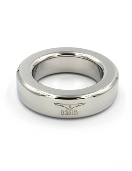 Inel fix inoxidabil premium cu logo -  Cockring Heavy - MisterB
