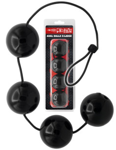 Set patru bile anale silicon TPE - Anal Balls 2.0 - Push 2