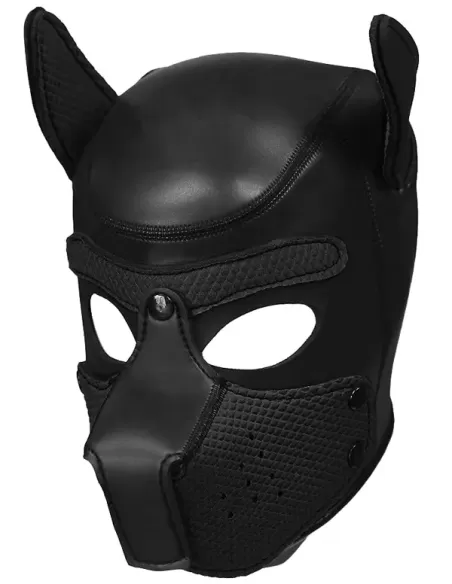 Luv Cosplay Pupplay Dog Mask Black - masca fetish puppy