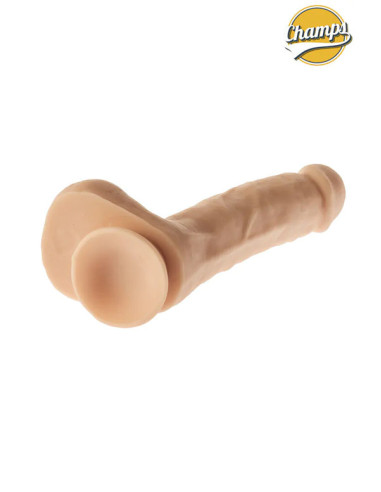 Dildo realist vinil 20 x 4 cm ventuza - Curly - Champs