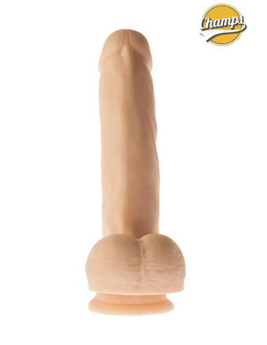 Dildo realist vinil 20 x 4 cm ventuza - Curly - Champs