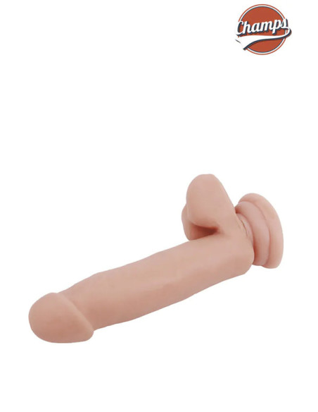 Dildo realist catifelat silicon TPE 18 x 3,8 cm - Cocky - Champs