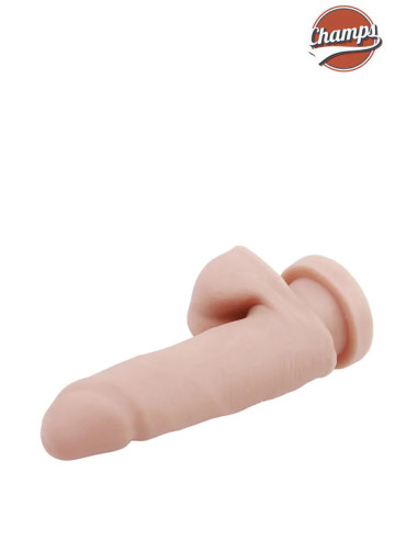 Dildo realist catifelat silicon TPE 14.50 x 3 cm - Softy - Champs