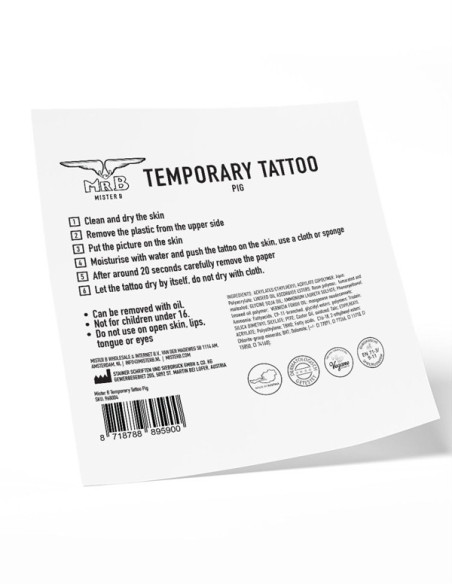 Tatuaj temporar fetish BDSM - Temporary Tattoo Pig - MisterB - Blackfetish.ro - BDSM Sex Shop