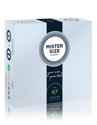 Set 36 prezervative subtiri si rezistente - Mister Size Condoms