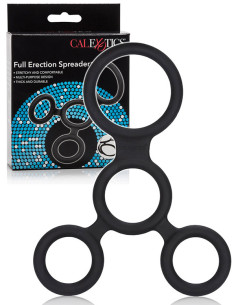 Inel complex silicon separatie testicole - Full Erection Spreader Silicone Cockring - California Exotic