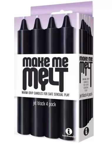 Make Me Melt Candles 4 Pack Jet Black