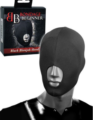 Masca elastica fetish sex oral BDSM - Bondage Beginner Black Blowjob Hood - Push