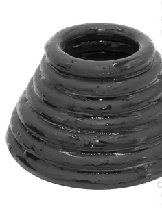 Set sapte inele diferite elastice cauciuc - Black Rubber Cockring 7 Ring Set - Push Monster 2