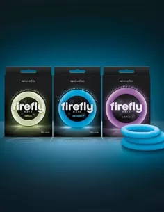 Inel penis semi elastic silicon fluorescent in intuneric - Firefly Halo Cockring - NS Novelties